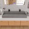 Alfi Brand 48" Solid Concrete Gray Matte Trough Sink for the Bathroom ABCO48TR - alternate 2
